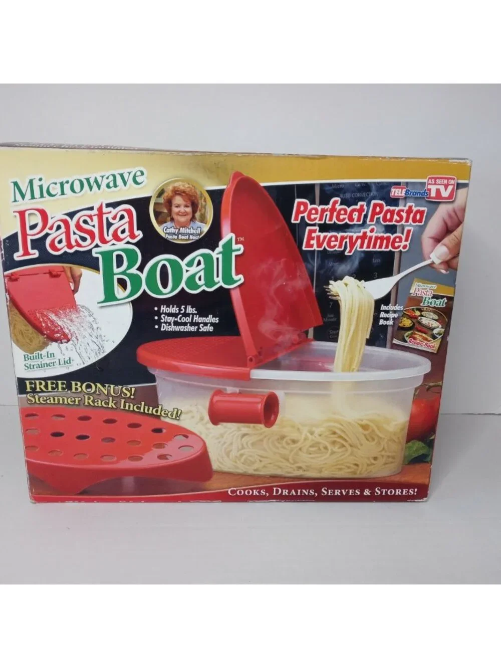 Microwave PASTA BOAT by Telebrands As Seen On TV Perfect Pasta